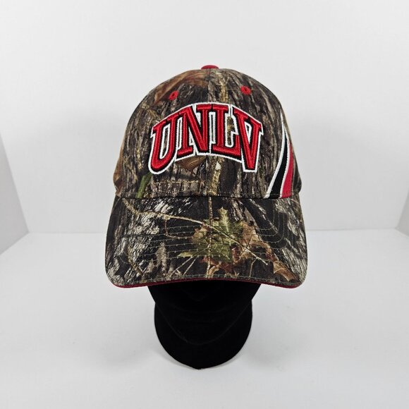 UNLV Camouflage Baseball Cap Embroidered Logo Hey Reb NCAA Adjustable Hat - Picture 5 of 13
